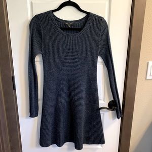 Navy blue sweater dress